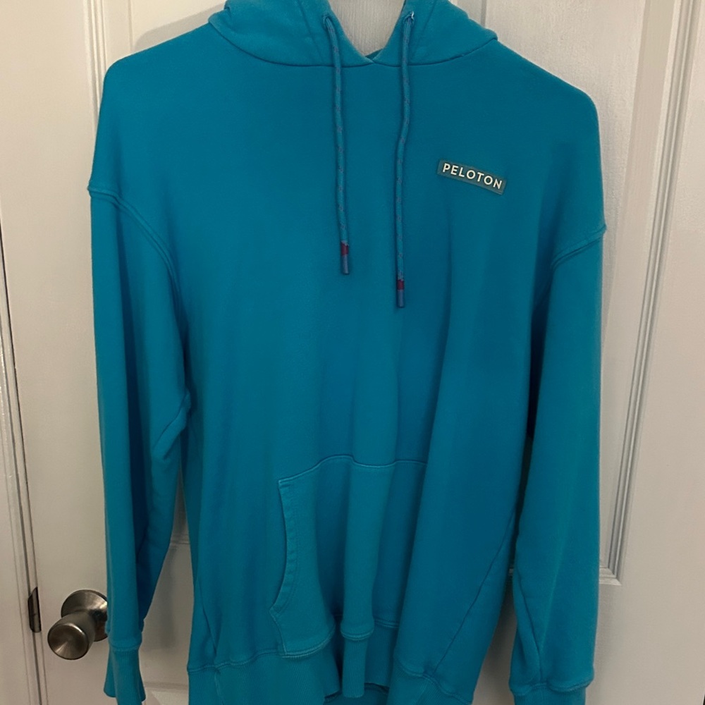 Peloton Teal Men's Hoodie